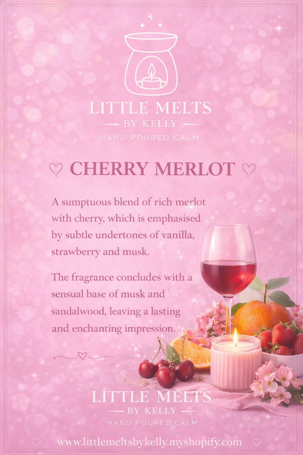 Cherry merlot small 6 clamshell