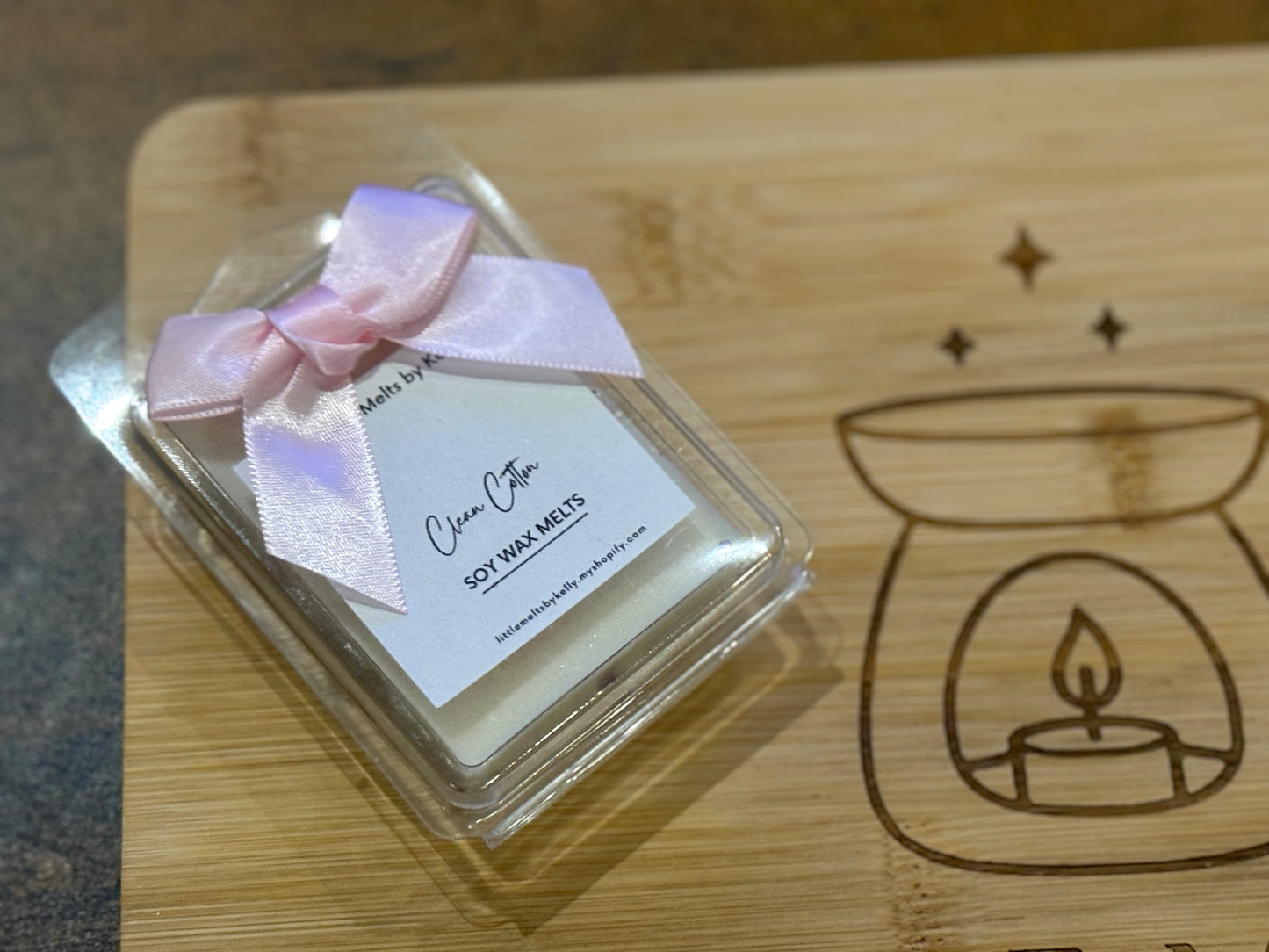 Clean cotton small 6 clamshell