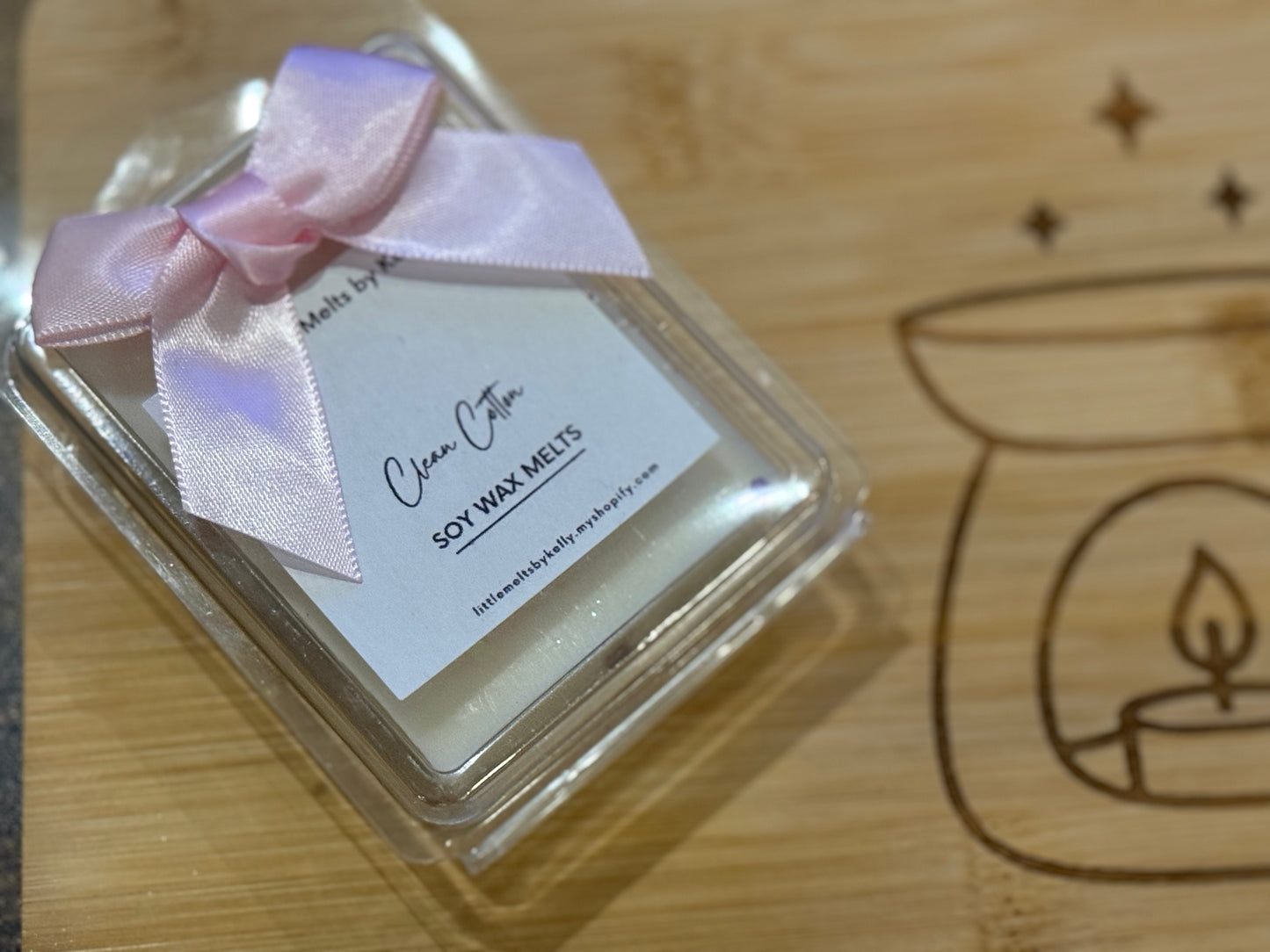 Clean cotton small 6 clamshell